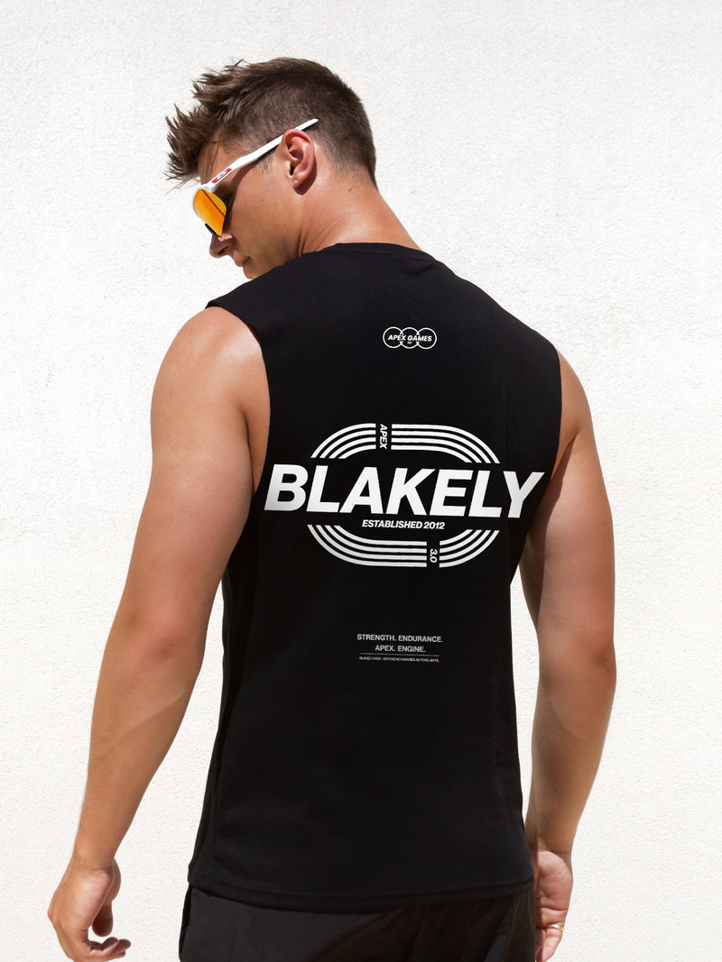 Track Active Vest Top - Black