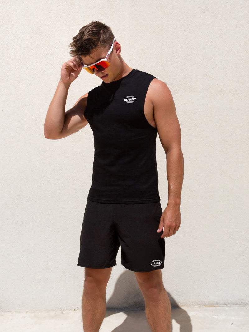 Track Active Vest Top - Black