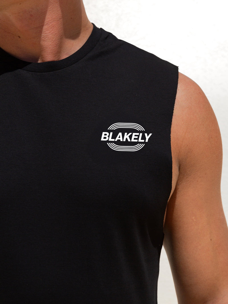 Track Active Vest Top - Black