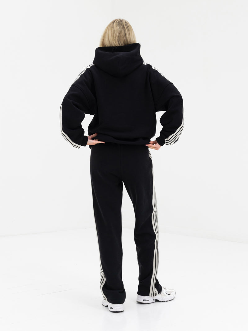 Immani Wide Leg Sweatpants - Black