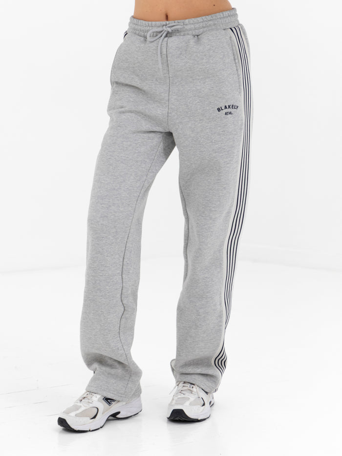 Immani Wide Leg Sweatpants - Marl Grey