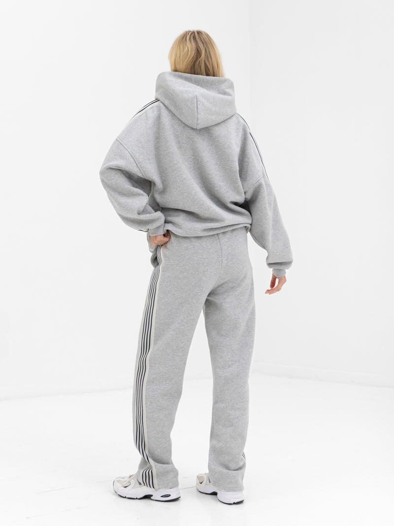 Immani Wide Leg Sweatpants - Marl Grey