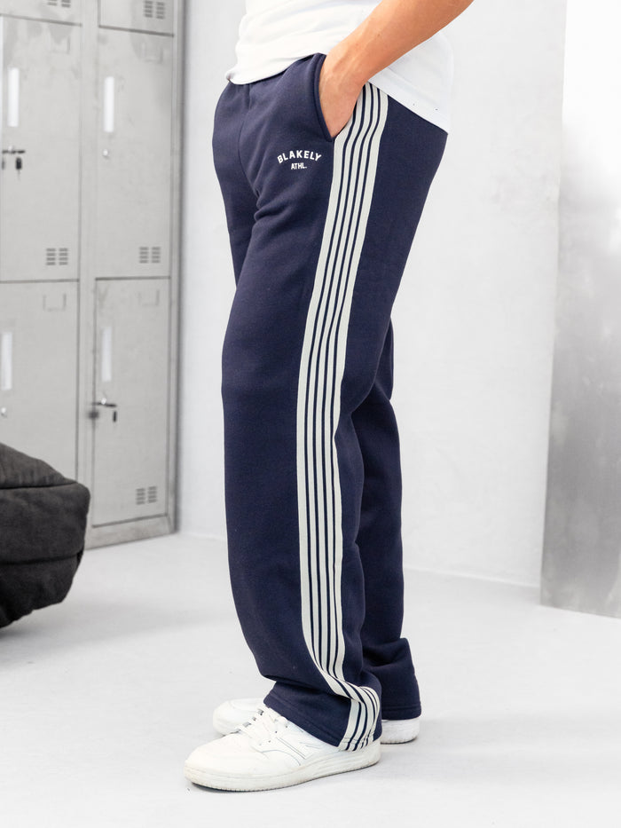 Zayd Wide Leg Sweatpants - Deep Navy