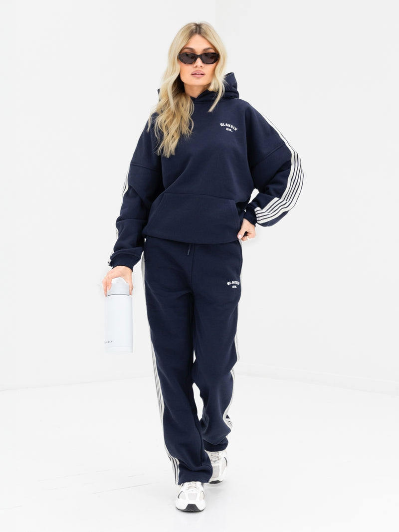 Immani Wide Leg Sweatpants - Deep Navy