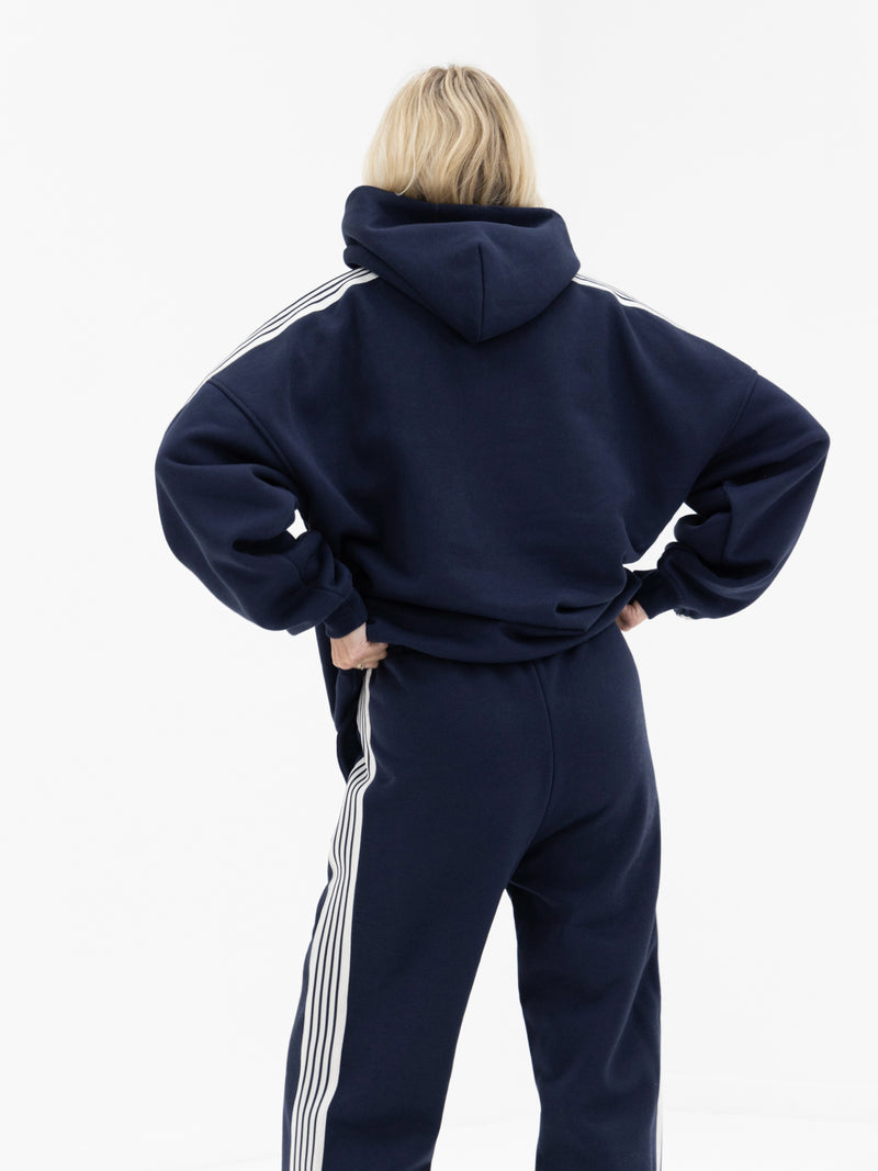 Immani Wide Leg Sweatpants - Deep Navy