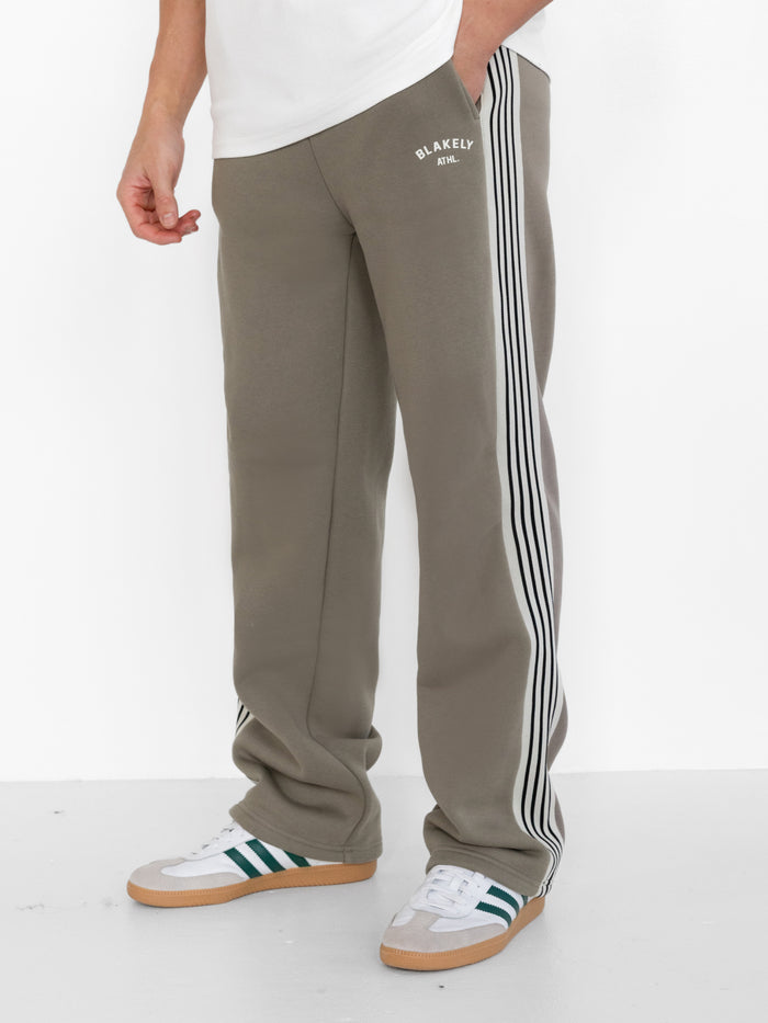 Zayd Wide Leg Sweatpants - Safari Green