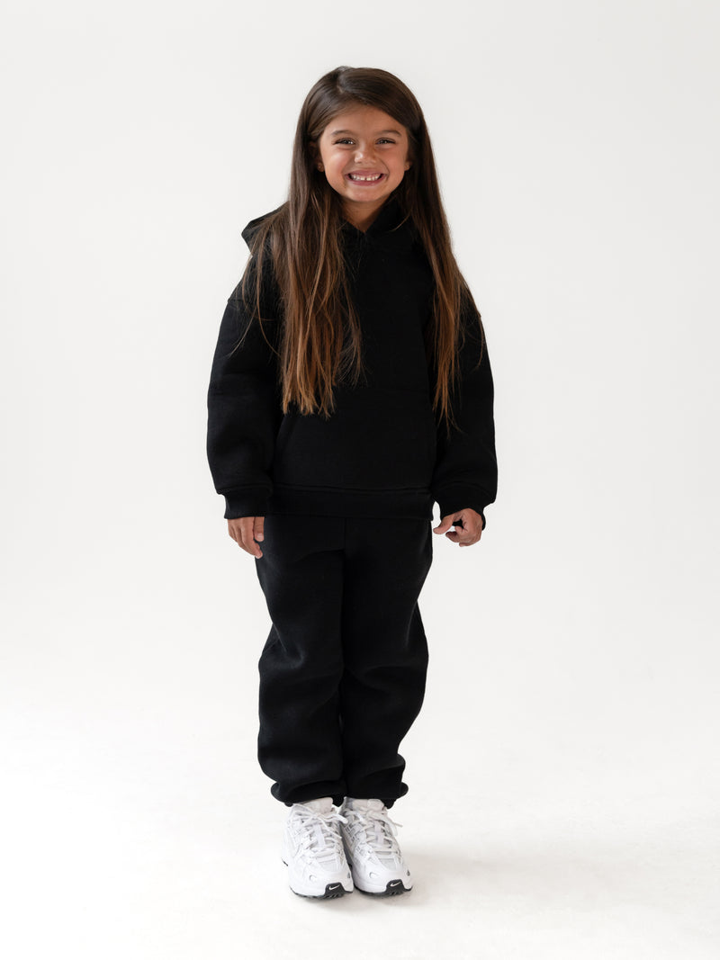 Mini Blakely Hoodie - Black & Blue