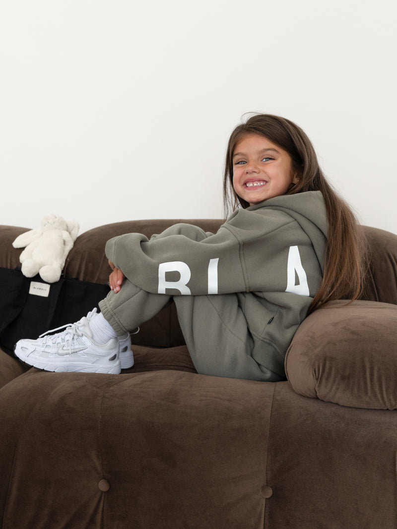 Mini Blakely Hoodie - Safari Green