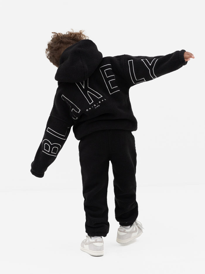 Mini Blakely Borg Hoodie - Black