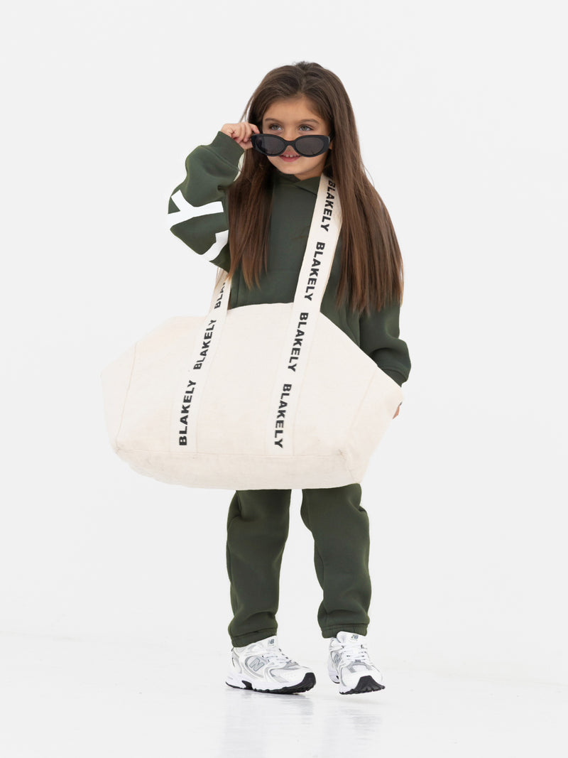 Mini Blakely Hoodie - Khaki Green