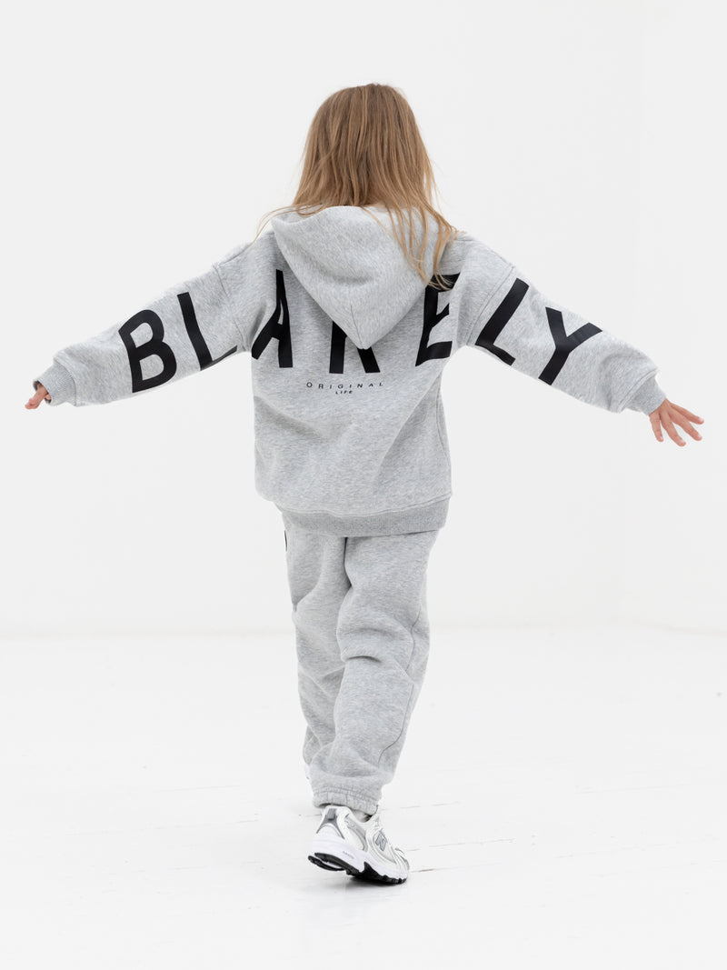 Mini Blakely Hoodie - Marl Grey