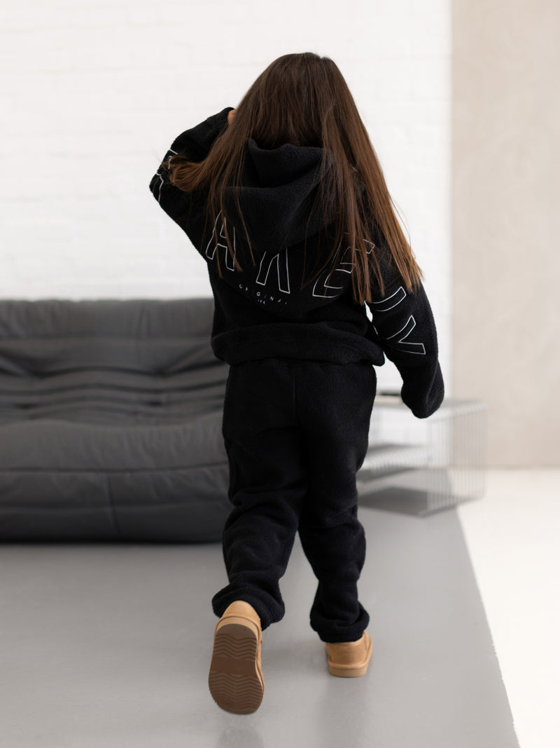 Mini Borg Sweatpants - Black