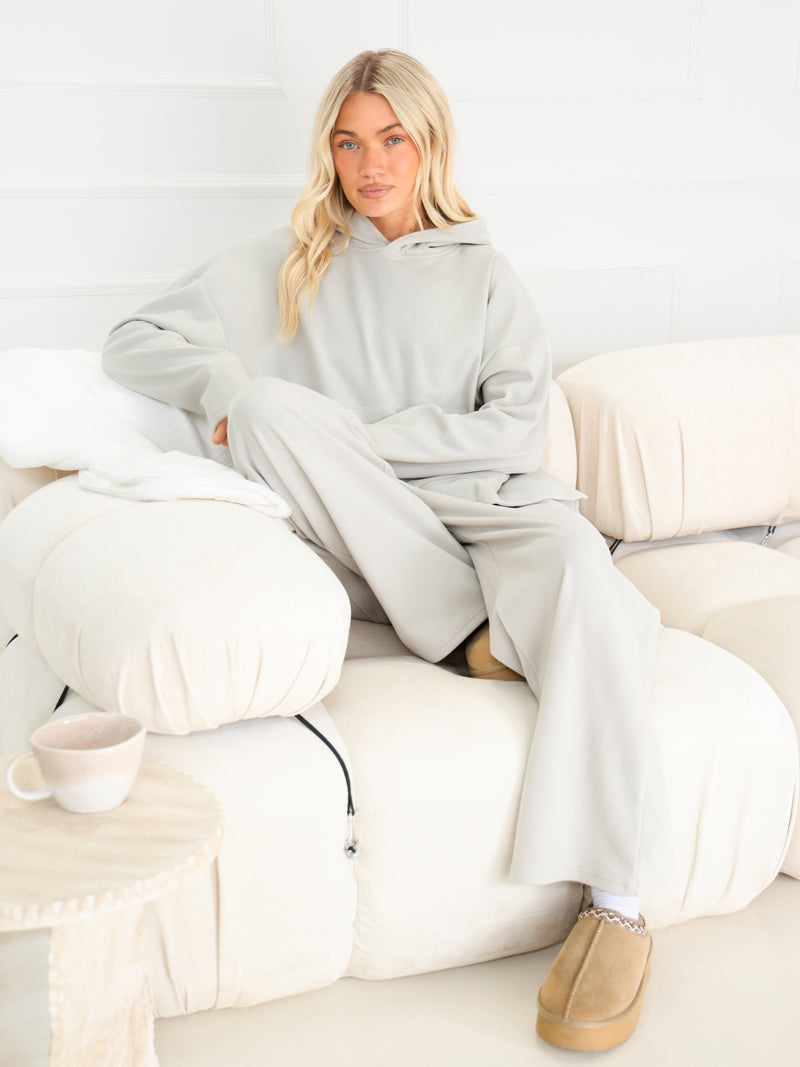 Sadie Wide Leg Trousers - Stone