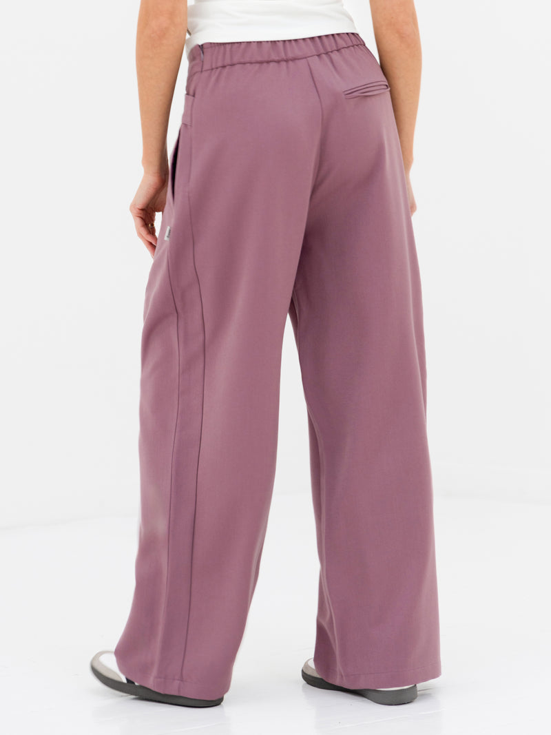 Kady Cross Over Trousers - Dusty Rose