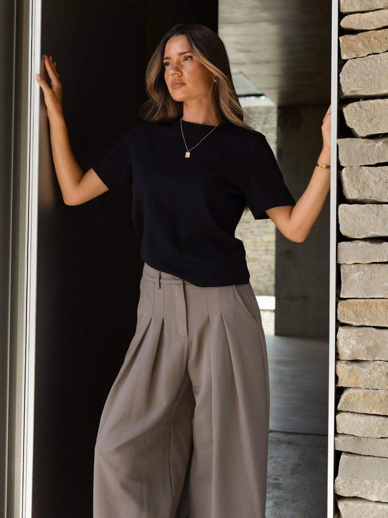 Blakely Basic Tailored Trousers - Light Brown