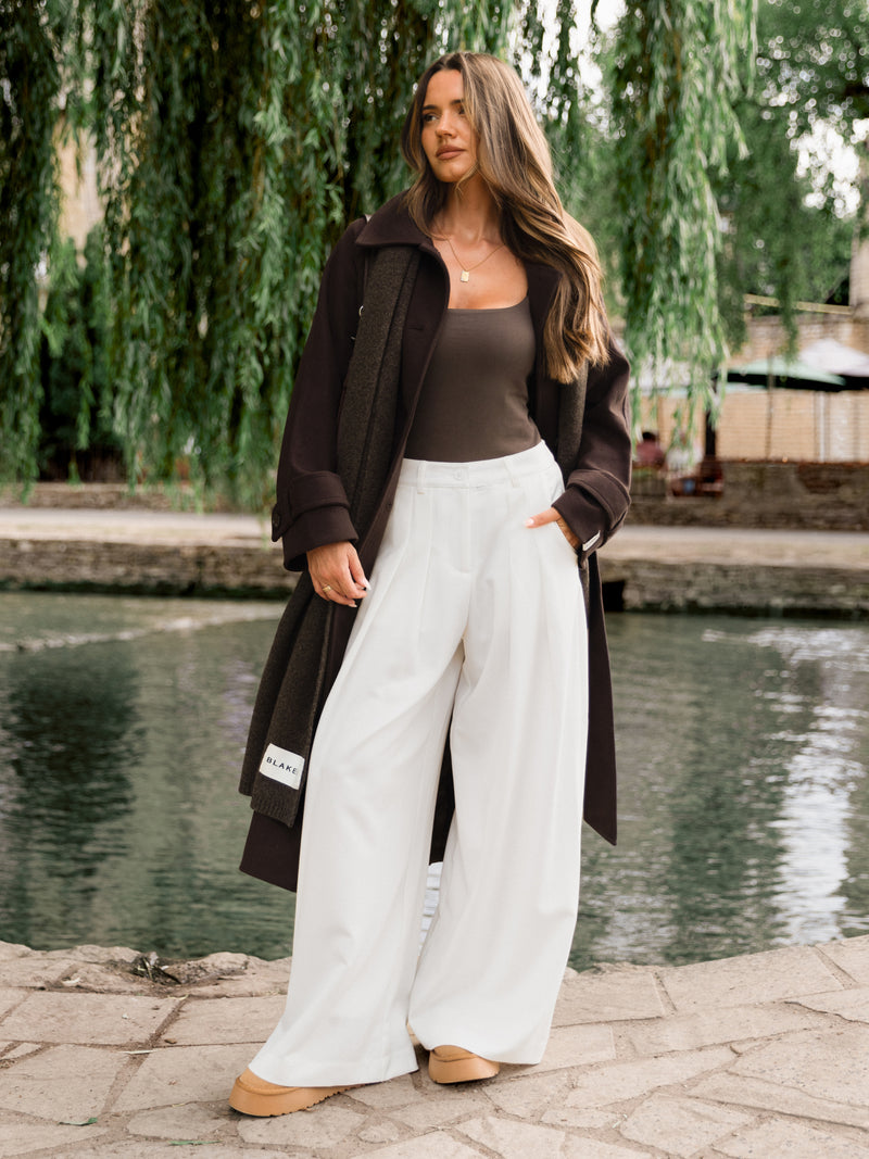 Blakely Basic Tailored Trousers - White