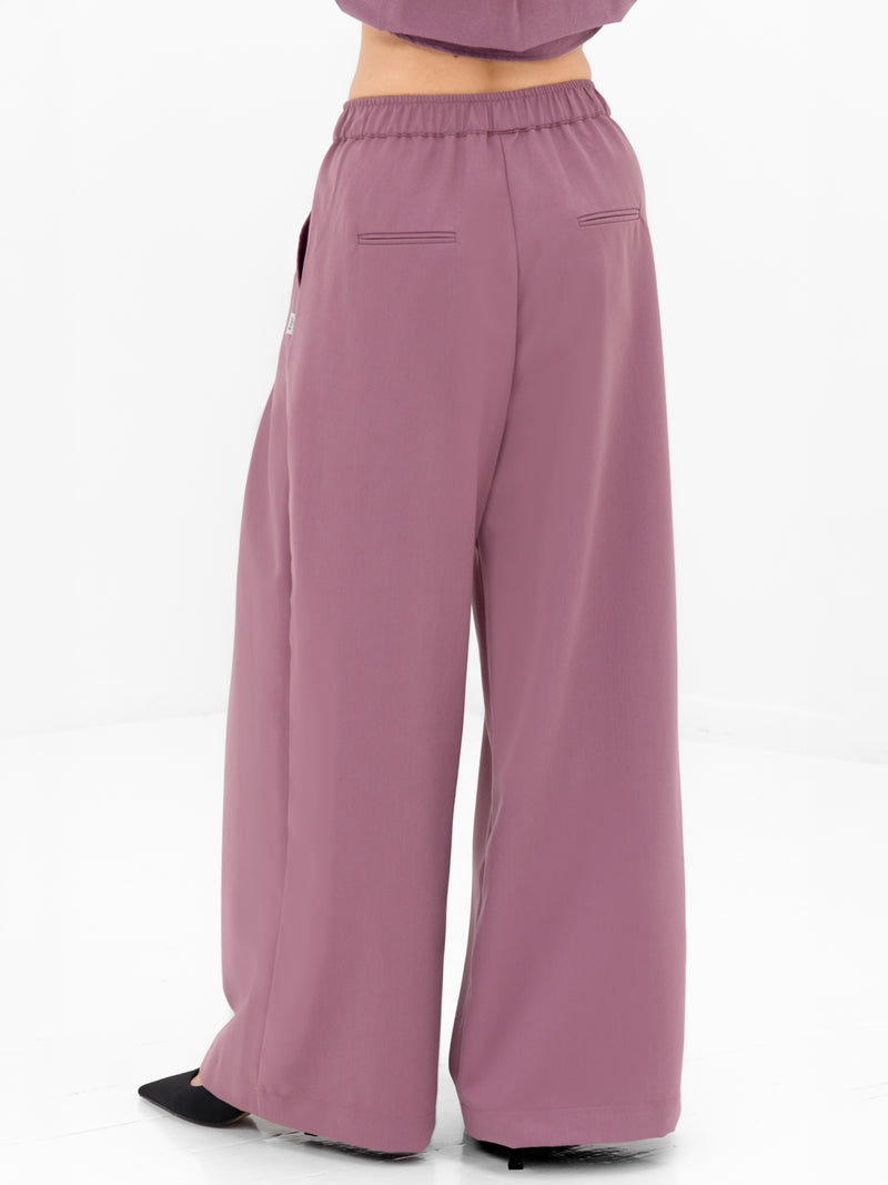 Ali Pleated Trousers - Dusty Rose