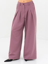 Ali Pleated Trousers - Dusty Rose