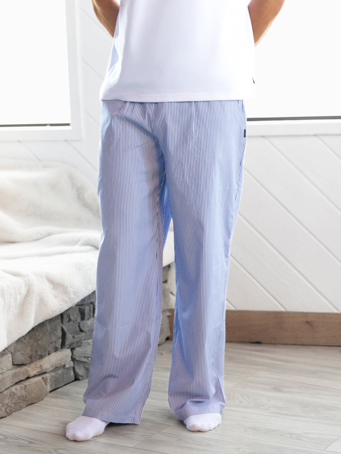 Ollie Stripe Trousers - Navy Stripe