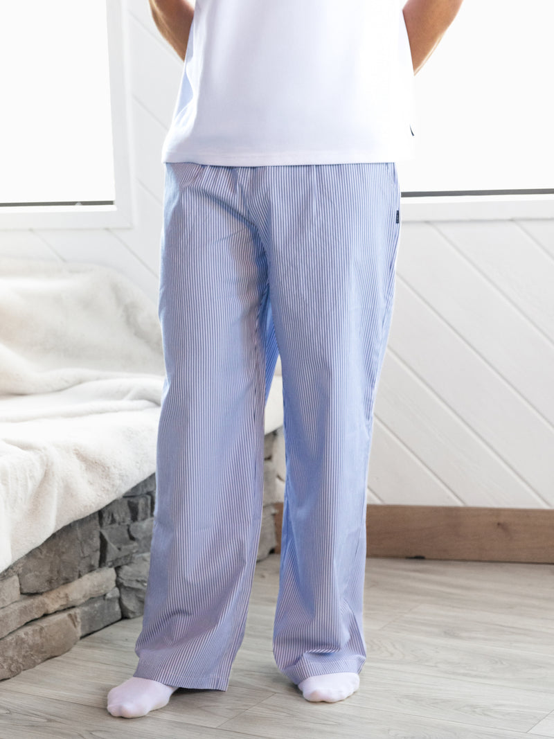 Ollie Stripe Trousers - Navy Stripe