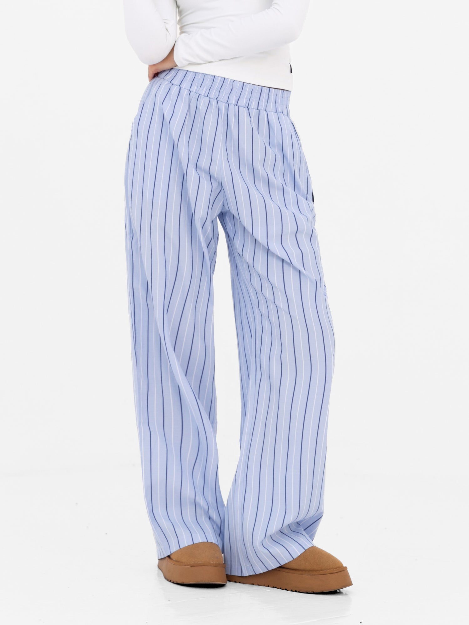 Buy Blakely Womens Noa Blue Stripe Trousers | Free delivery on