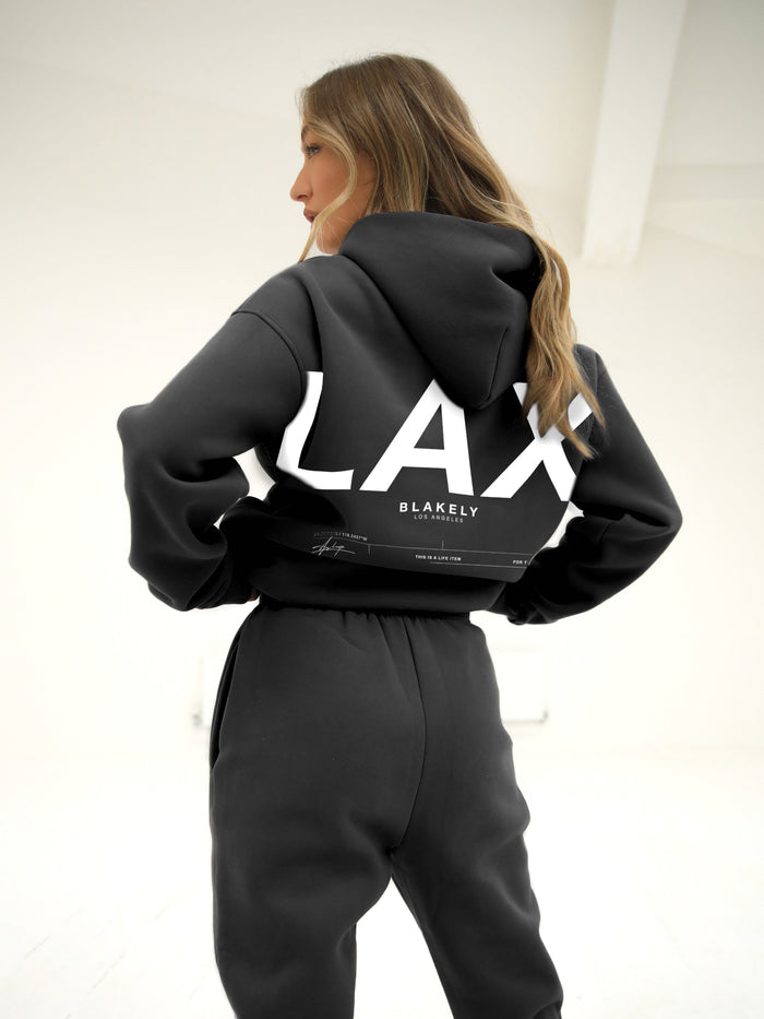 LAX Women's Oversized Hoodie - Charcoal