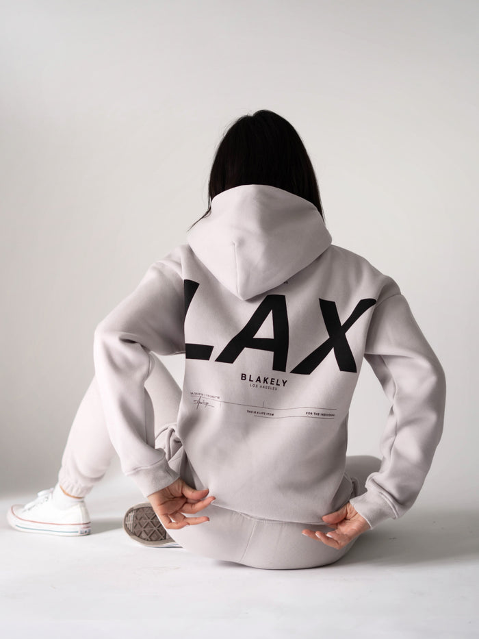 LAX Women's Oversized Hoodie - Stone