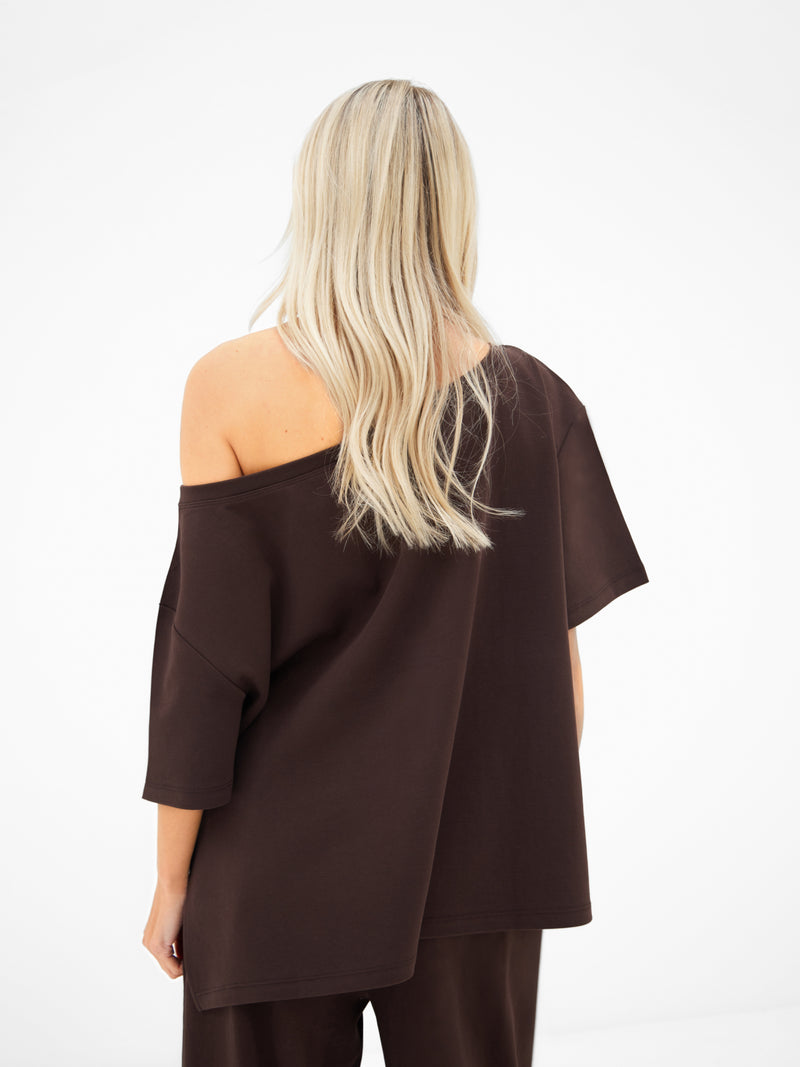 Buy Blakely Womens Brown Cleo Off The Shoulder Top | Free delivery