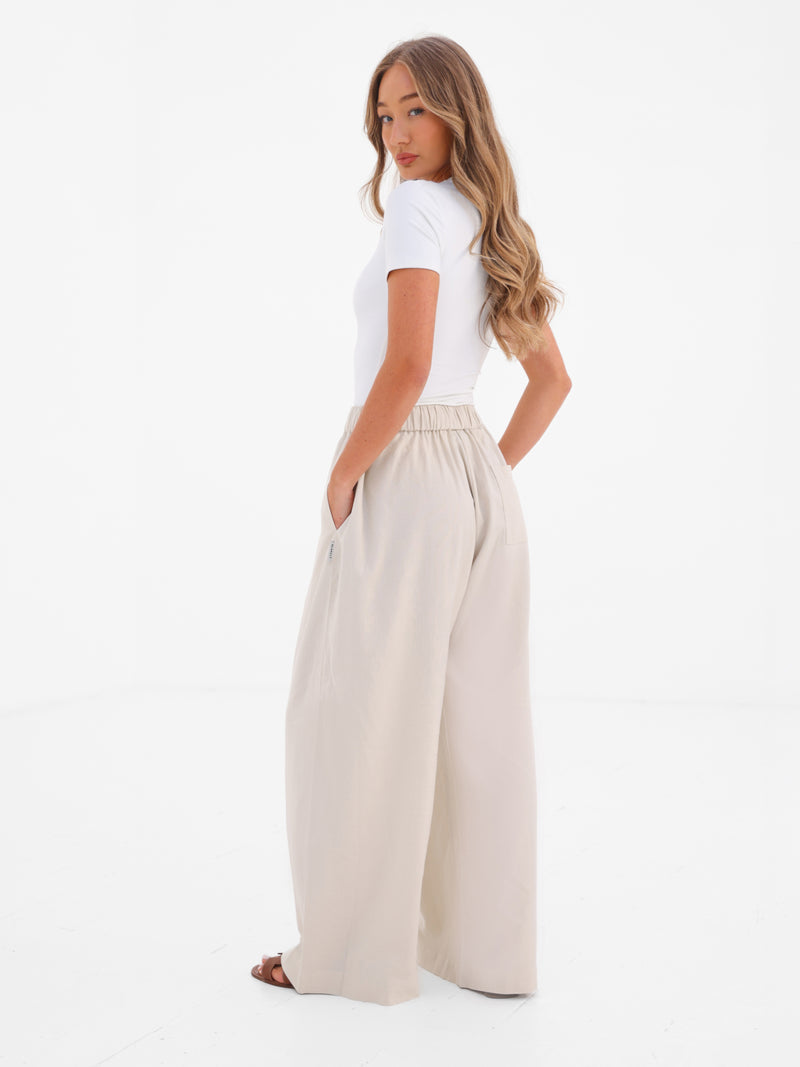 Alessia Linen Trousers - Off White
