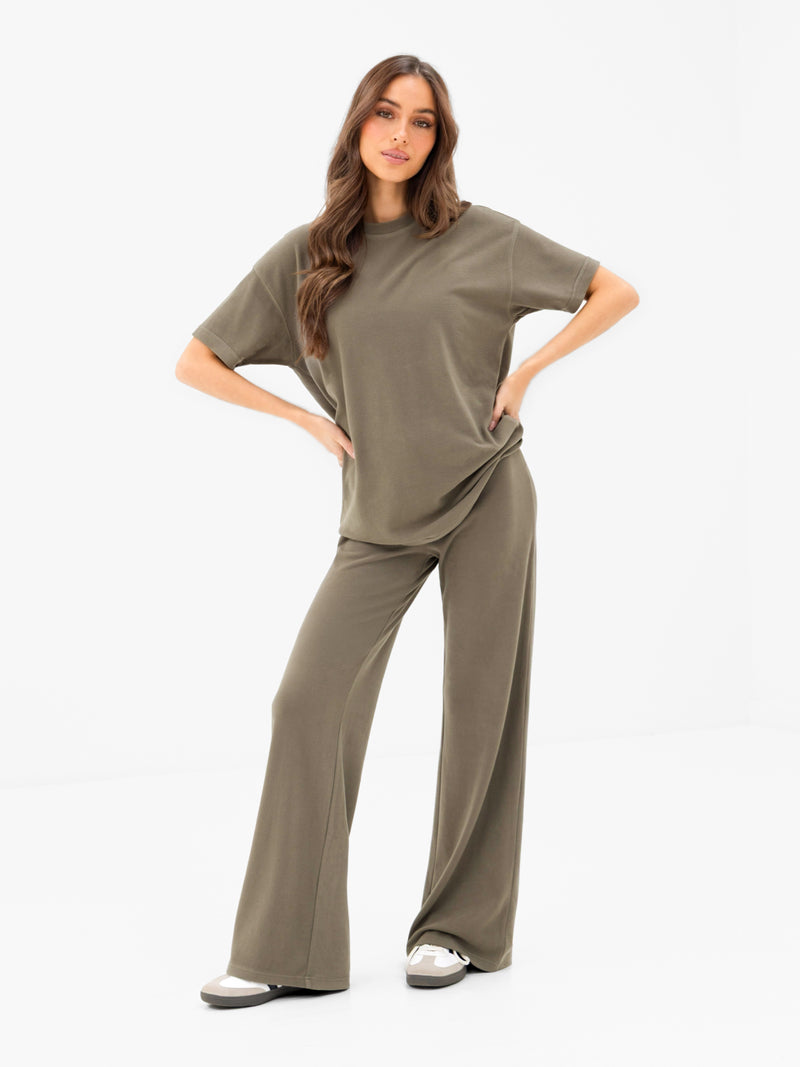 Nellie Oversized T-Shirt - Moss Green