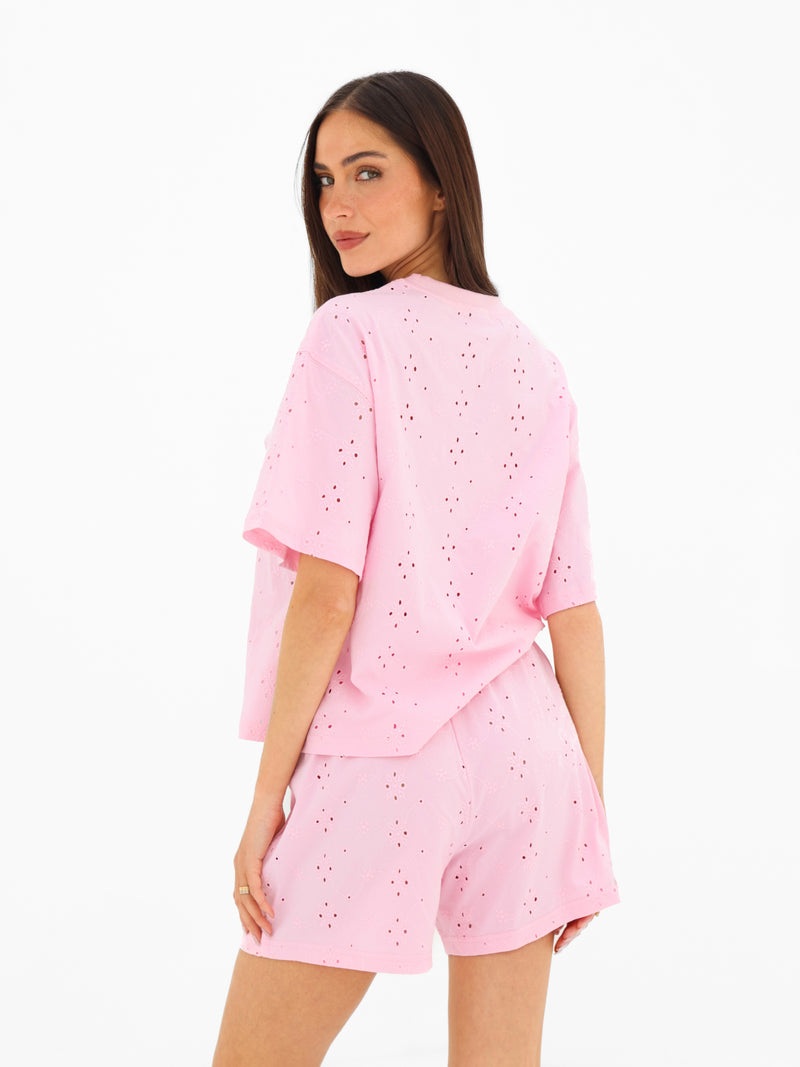 Amina Oversized T-Shirt - Pink