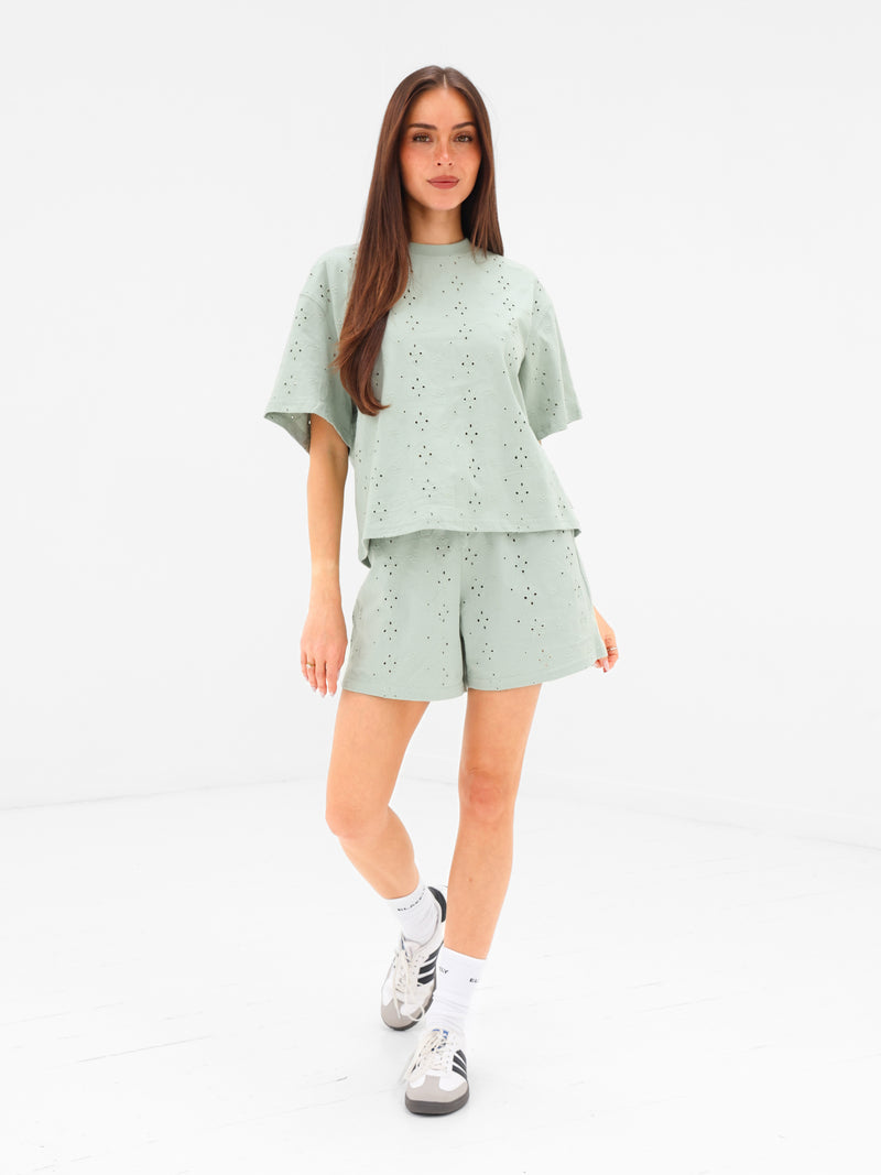 Amina Oversized T-Shirt - Sage