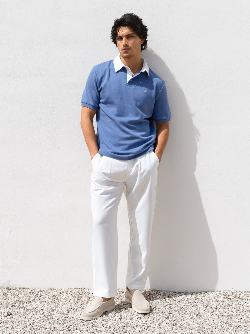 Ander Relaxed Polo Shirt - Blue