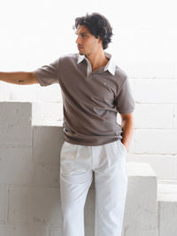 Ander Relaxed Polo Shirt - Brown