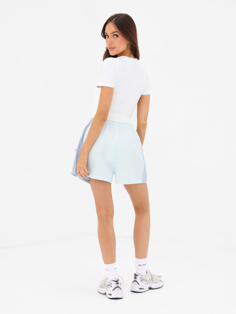 Sammy Stripe Shorts - Light Blue