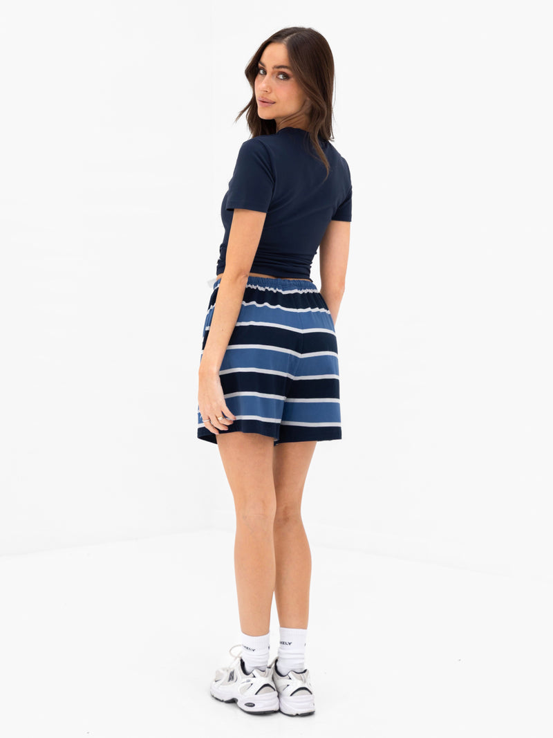 Skye Stripe Shorts - Blue Mix