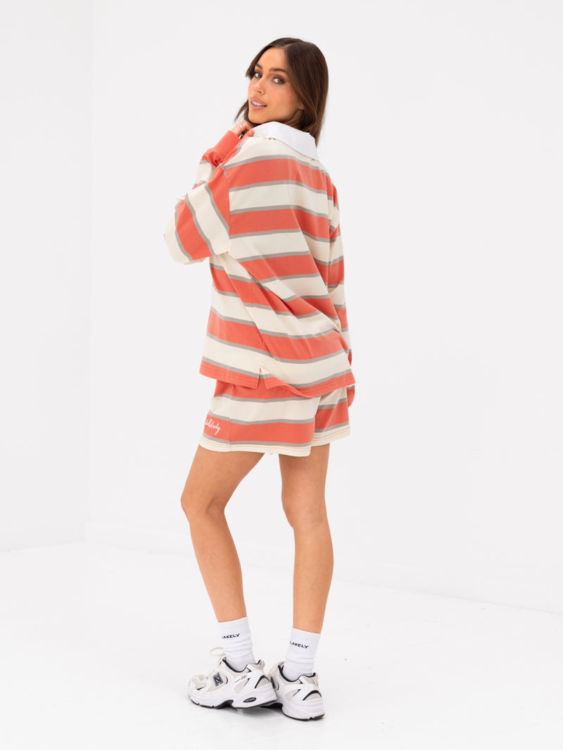 Skye Stripe Shorts - Orange Mix