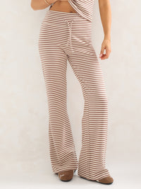 Siena Stripe Trousers - Brown Stripe