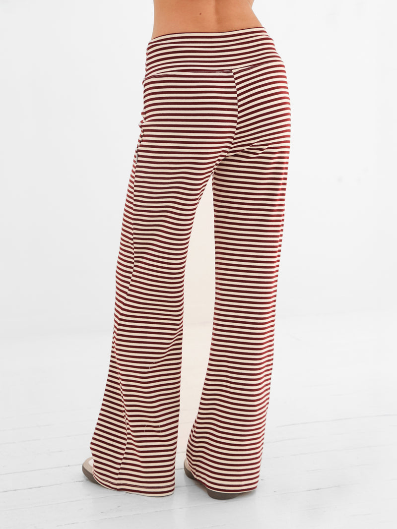 Siena Stripe Trousers - Red Stripe
