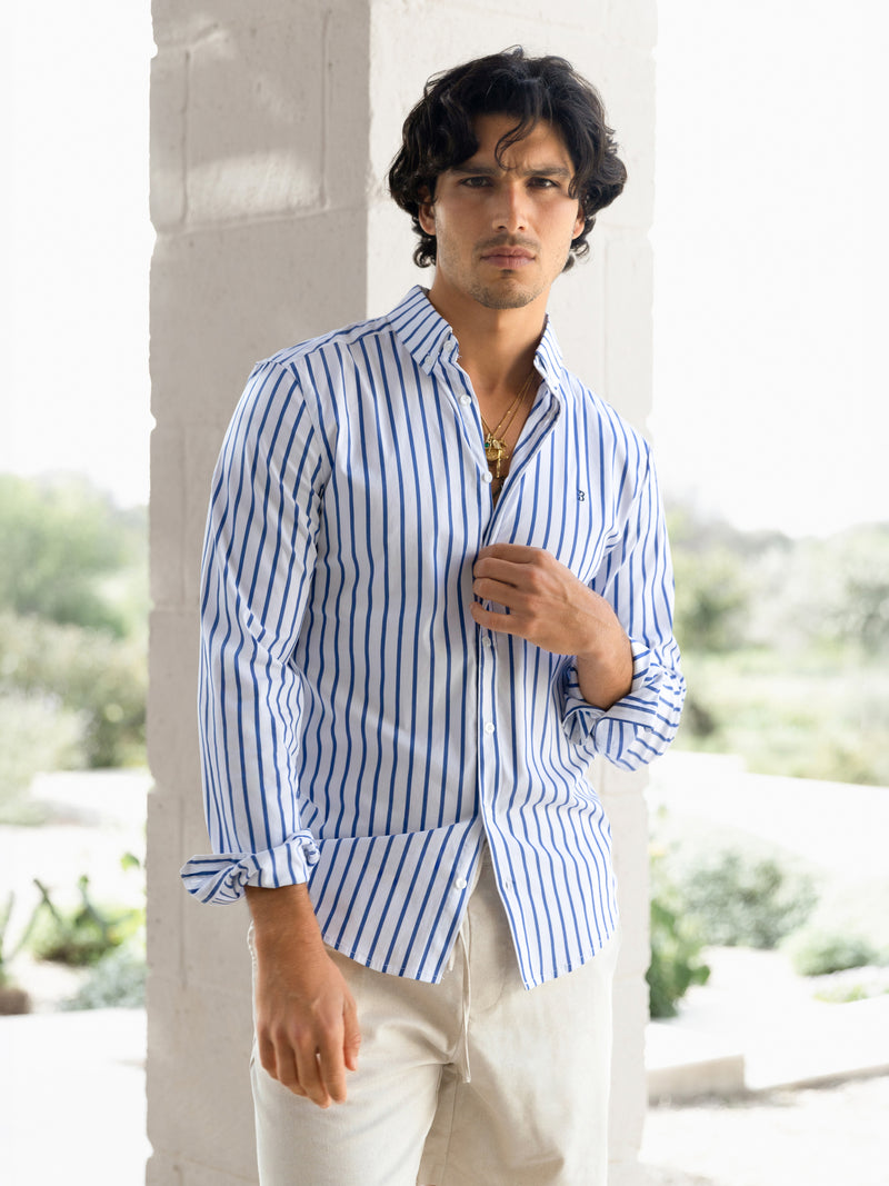 Elias Long Sleeve Stripe Shirt