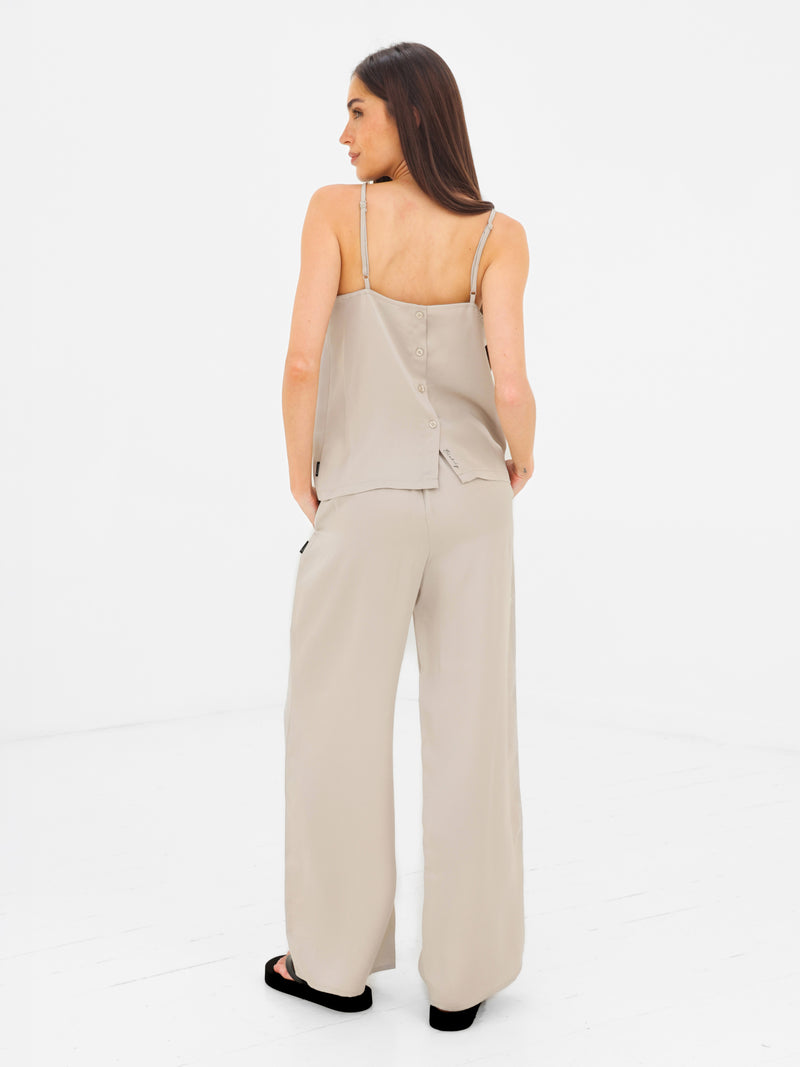 Thalia Satin Vest - Champagne