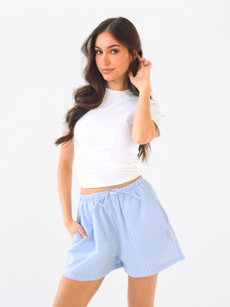 Summer Stripe Shorts - Blue Stripe