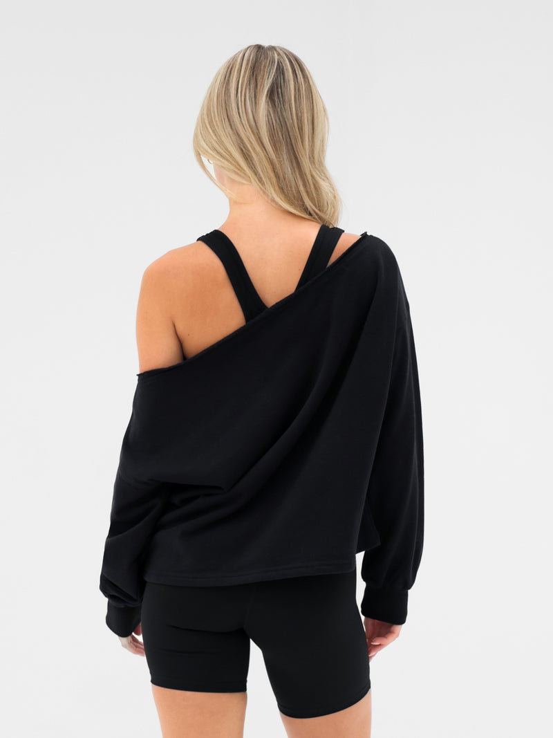 Ultimate Off The Shoulder Sweater - Black