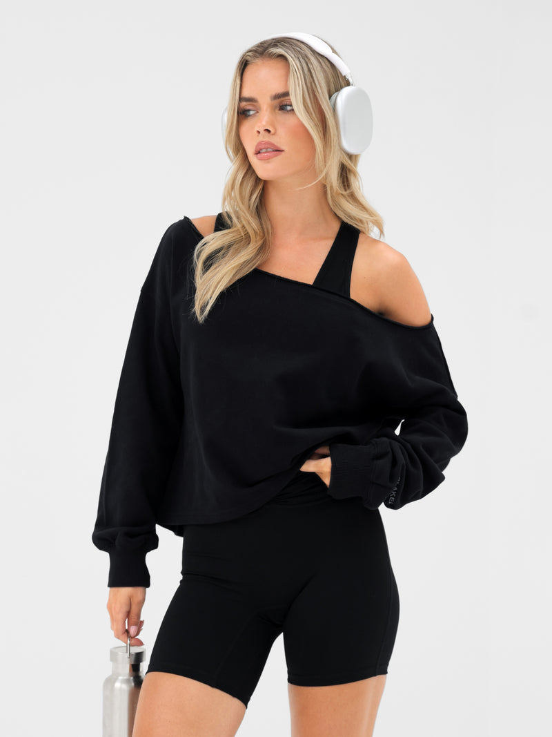 Ultimate Off The Shoulder Sweater - Black