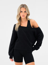 Ultimate Off The Shoulder Sweater - Black