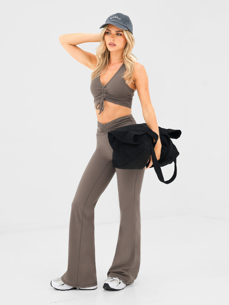 Ultimate Ruched Flares - Ash Brown