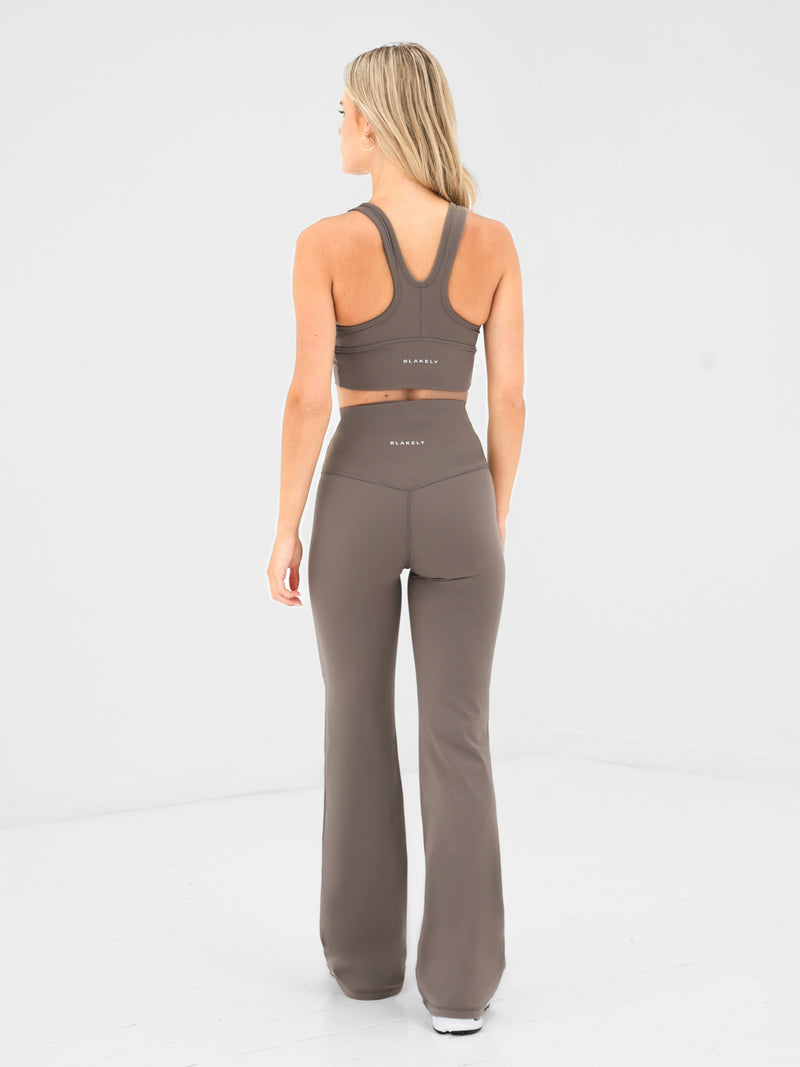 Ultimate Ruched Flares - Ash Brown