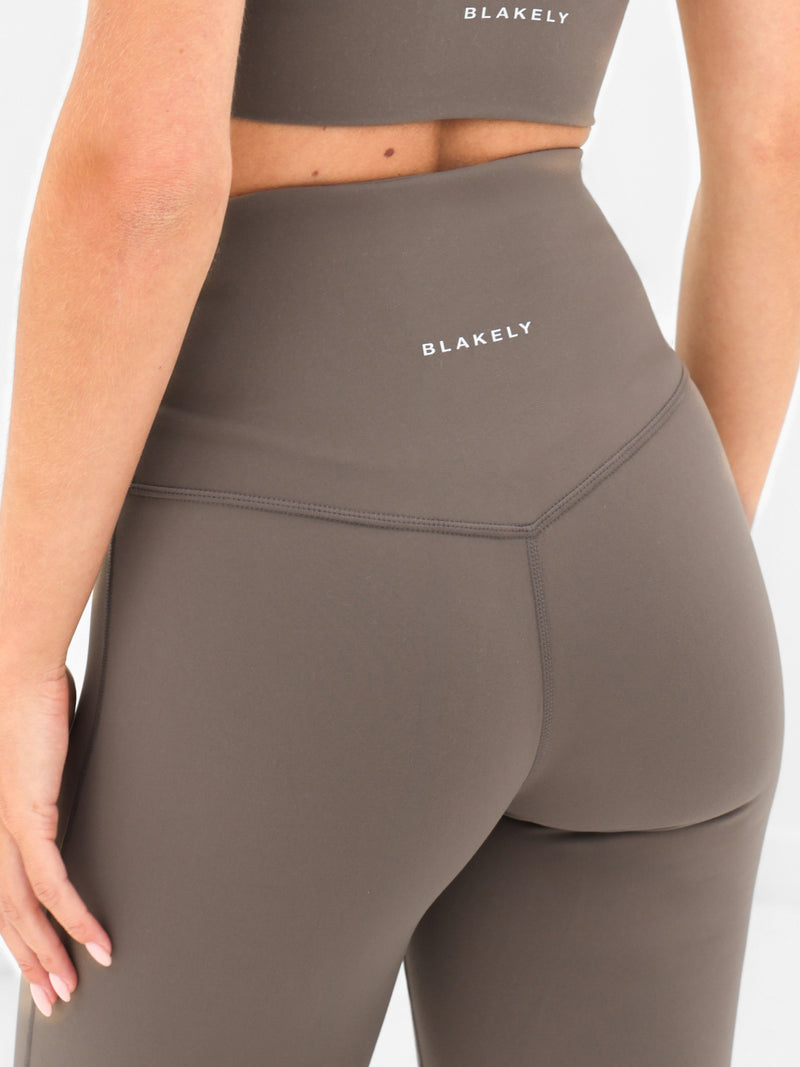 Ultimate Ruched Flares - Ash Brown