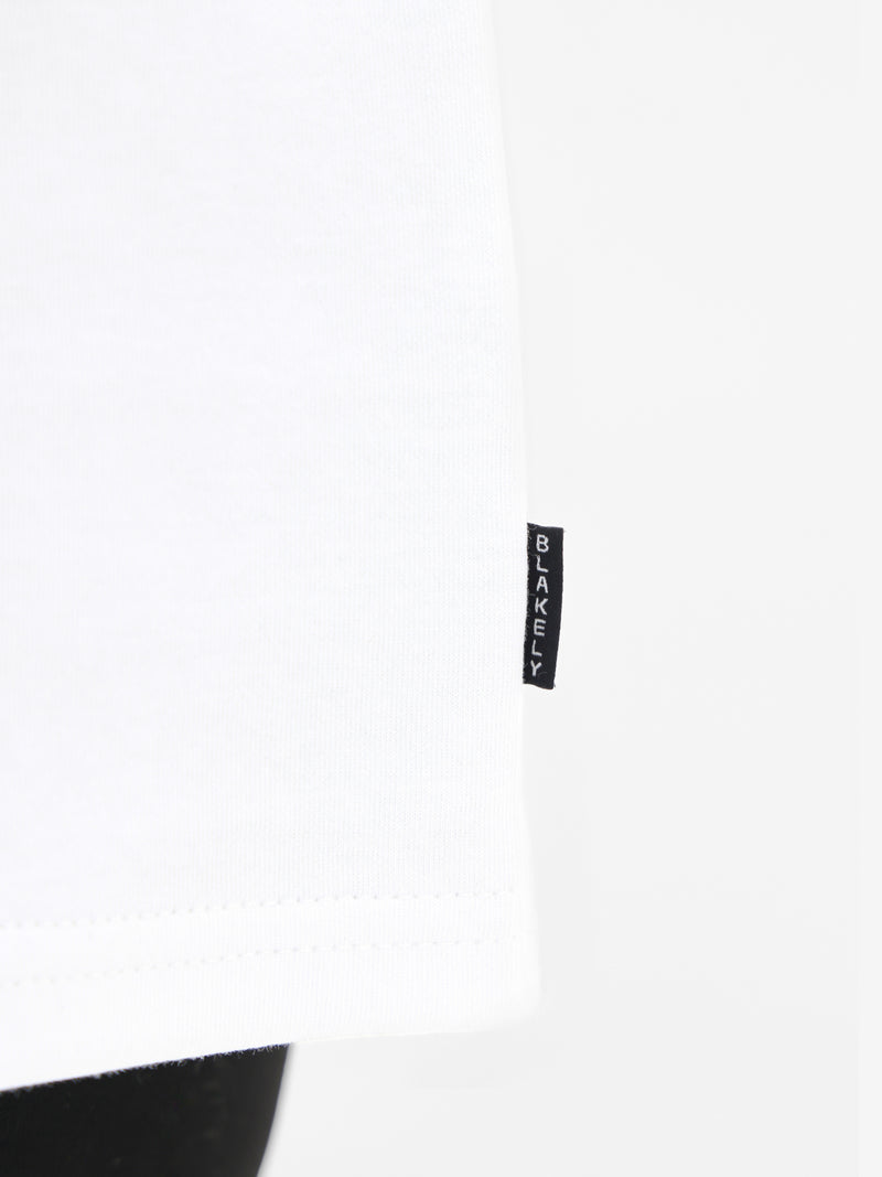 Lemon Bubble Print Oversized T-Shirt - White