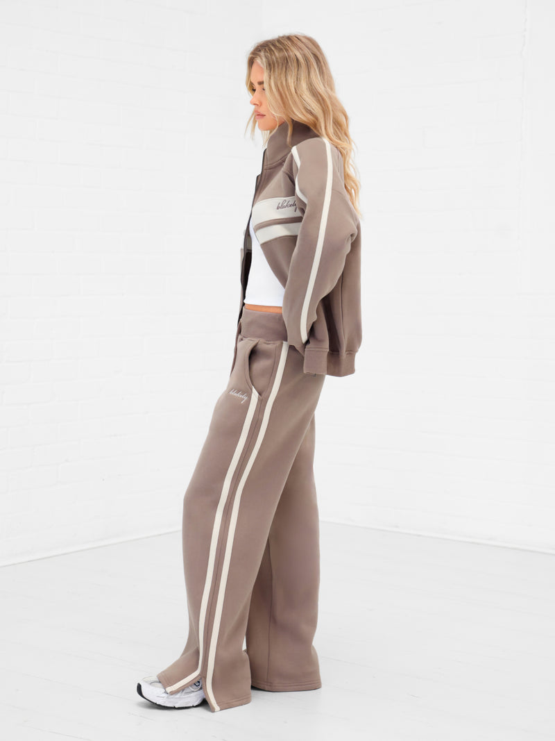 Yasmin Full Zip Sweater - Soft Brown